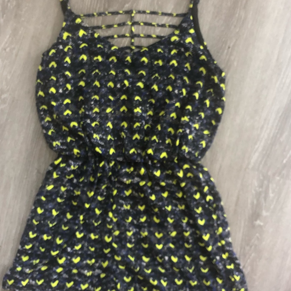 Daven Navy/Yellow Romper